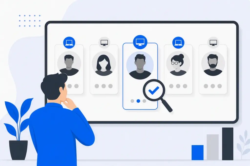 image qui représente le choix de son créateur de site internet à travers une illustration
